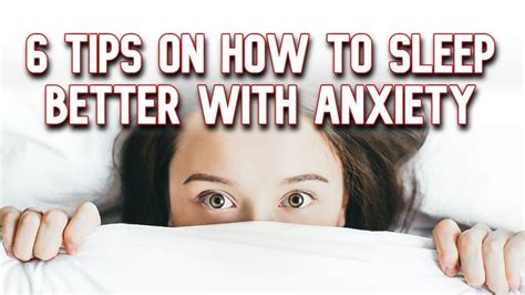6 tips on how to sleep better with anxiety