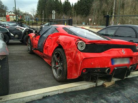 Ferrari 458 Speciale Wrecked In Belgium Gtspirit