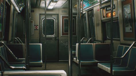 Nyc Level Design Subway Train U Bahn New York Style Unreal Engine