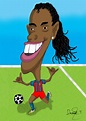 Caricatura Ronaldinho 01 by dtrreu on DeviantArt