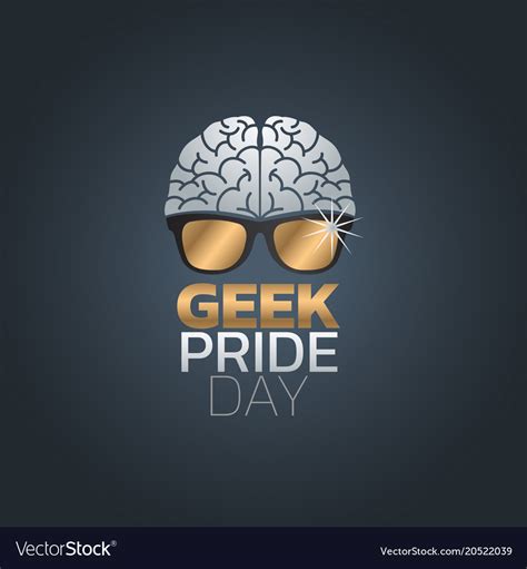 Geek Pride Day Icon Design Royalty Free Vector Image