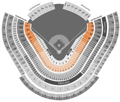 Dodger Stadium Seating Map Bruin Blog