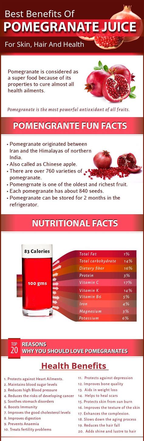 why your skin hair and health should worship pomegranates infographic pomegranate juice