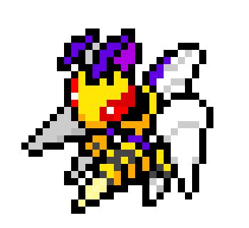 Pokémon Mega Beedrill Pixel Art Maker