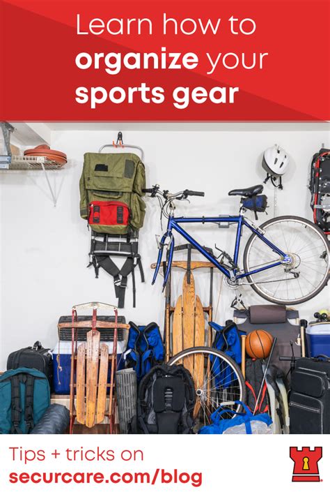 How To Organize Sports Equipment In A Garage Securcare Self Storage