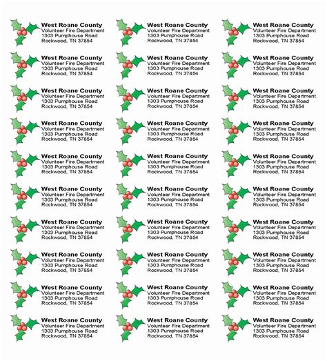 This list includes 10 ideas for where you can look fo. Free Christmas Return Address Label Templates 30 Per Sheet ...