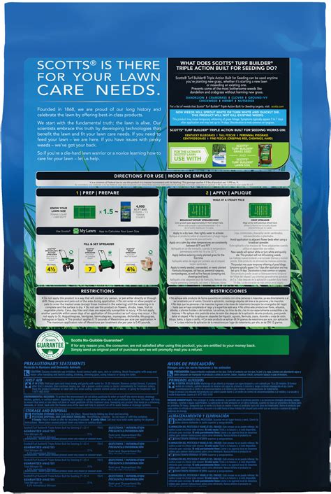 How much time between applications of scotts turf builder? Scotts® Turf Builder® Triple Action Built For Seeding | Scotts
