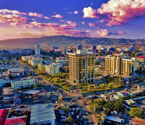 Evening In Kingston Jamaica City Cities Buildings Photography