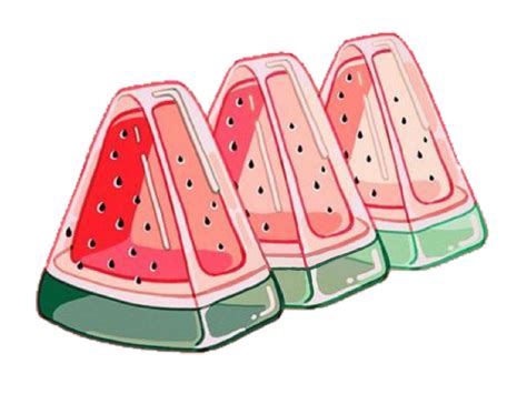 Anime Kawaii Fruit Food Watermelon Aesthetic Freetoedit Remixit