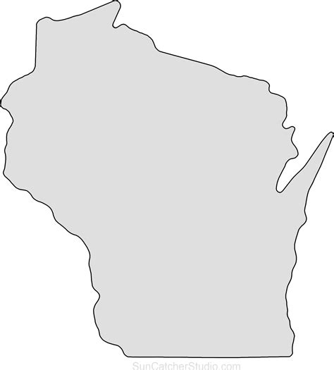 Wisconsin is one of the east north central states located in the midwest, and great lakes regions with a total area of 169,634 km² (65,496 sq mi), wisconsin blank outline map is the 23rd largest. Wisconsin Map Outline Png Shape State Stencil Clip ...