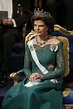 La Reina Silvia de Suecia en la gala de entrega de los Premios Nobel ...
