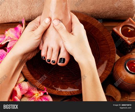 Enjoying Feet Massage Image And Photo Free Trial Bigstock