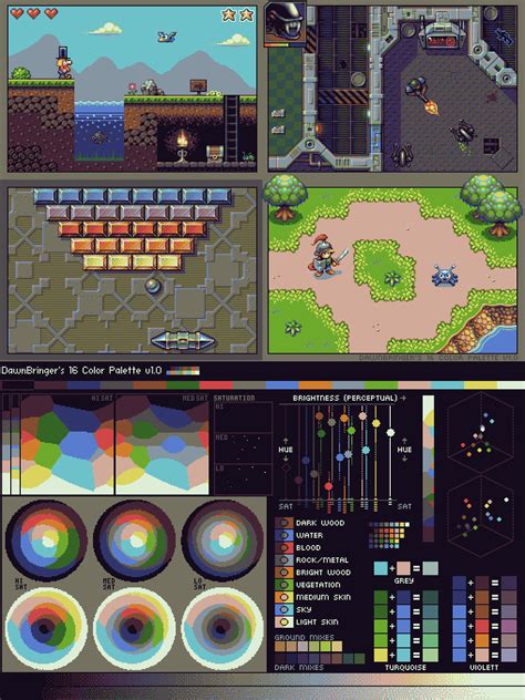 Dbs Color Palette Mockups Pixel Art Pixel Art Games Pixel Art Tutorial