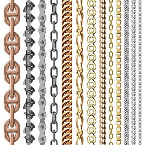 Metal Chain Drawing Draw Easy