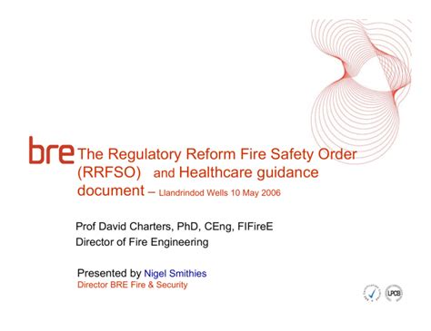 Guidance Notes Means To Compliance Fire Risk Assessment