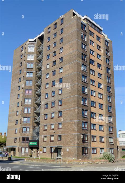 Kingmere Flats Large Residential High Rise Tower Block Of Flats In