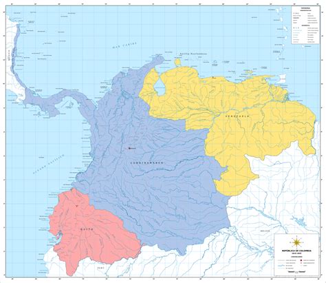 Archivomapa Gran Colombia 1819 1824svg Historia Alternativa