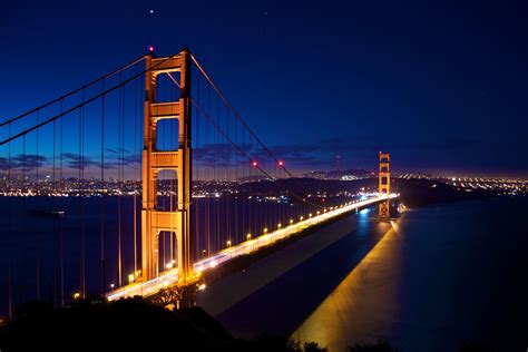 Golden Gate Bridge Evening San Francisco Wallpapers Wallpaper Cave