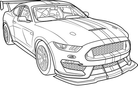 35 Desenhos De Mustang Para Imprimir E Colorir Pintar