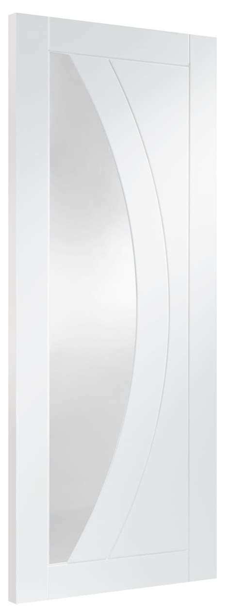 2040 X 726 X 40mm Salerno White Clear Glass Internal Door Gwpsal726