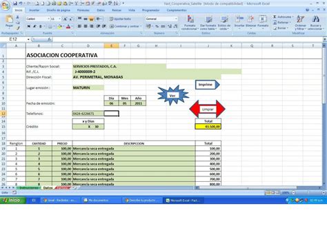 Plantilla De Factura En Excel Para Pyme Automatica Lvbp Bs Sexiz Pix