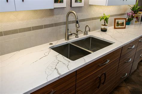 Calacatta Laza Quartz Kitchen Countertops Premier Granite And Stone