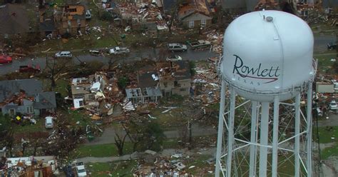 Surveying Tornado Damage In Garland And Rowlett Tornado Damage