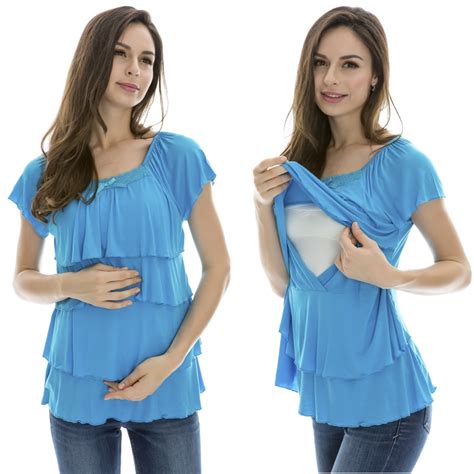 Maternity Clothes Nursing Tops Breastfeeding Tops Pregnancy Clothes
