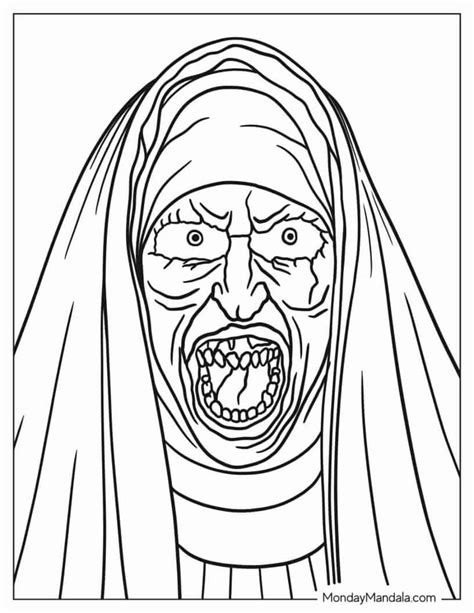 20 Horror Coloring Pages Free Pdf Printables In 2023 Horror