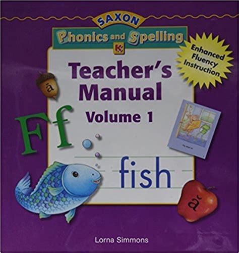 Saxon Phonics And Spelling Kindergarten Teacher Edition
