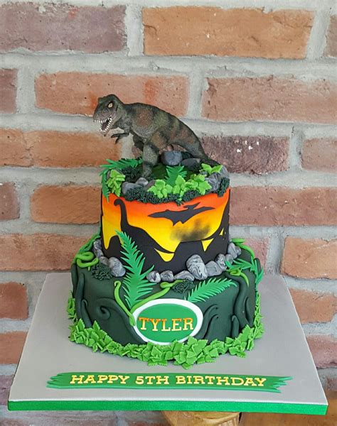 Jurassic World Dinosaur Cake ☺ Jurassic Park Birthday Dinosaur