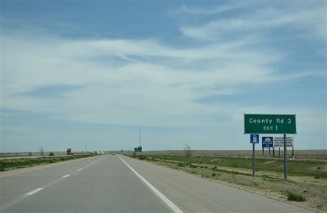 Interstate 70 East Sherman County Aaroads Kansas