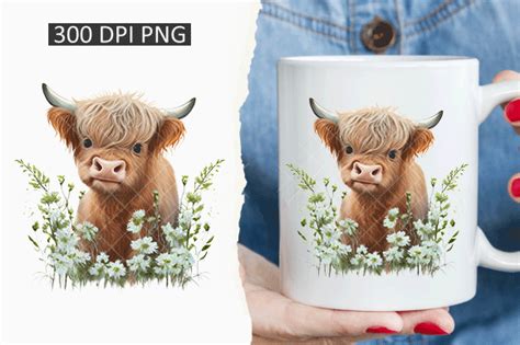 Highland Cow Clipart Sublimation Gráfico Por Misba Design · Creative