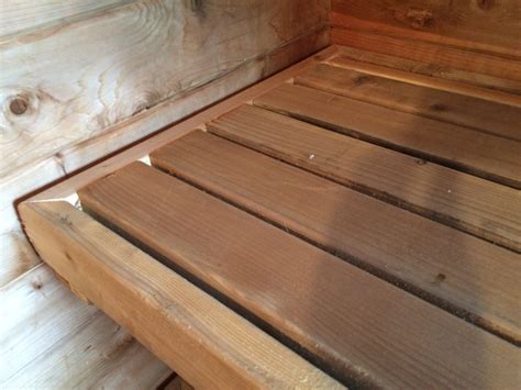 20 Year Old Sauna Benches Time For A Makeover Saunatimes