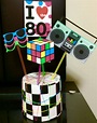 80s themed centerpieces | 80s theme party, 80s party decorations, 80s ...