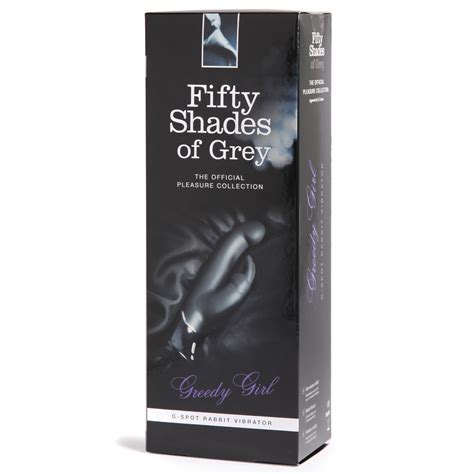 fifty shades of grey greedy girl rechargeable g spot rabbit vibrator