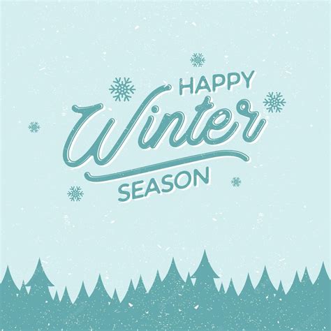 Premium Vector Flat Design Background With Letter Happy Winter Season