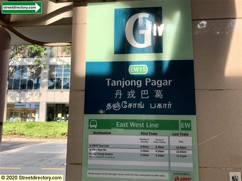 Entranceexit G Tanjong Pagar Mrt Station Ew15 Image Singapore