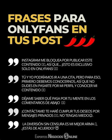 Frases Para Onlyfans En Tus Post 50 Ideas Y Ejemplos