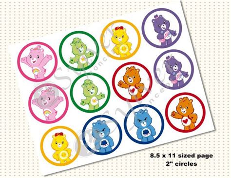 Care Bear Cupcake Toppers