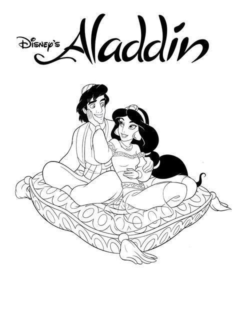 Printable Disney Aladdin Coloring Pages