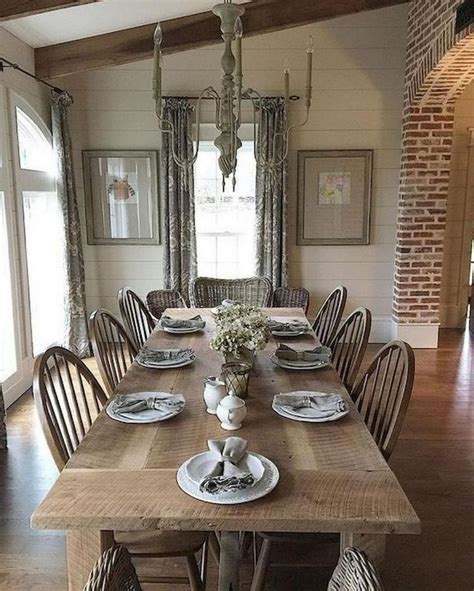 35 Beautiful Farmhouse Style Dining Room Design Ideas Page 9 Of 40