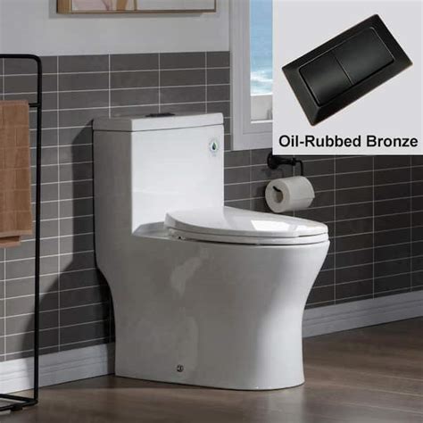 Woodbridge Elite 1 Piece 11 16 Gpf Dual Flush Elongated Toilet In