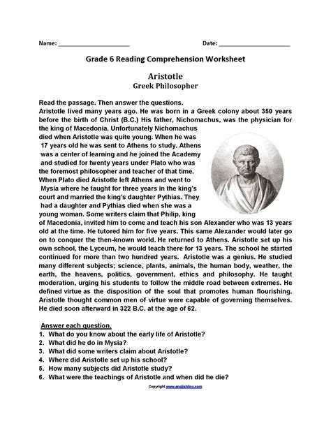 Worksheet English Grammar Grade 6 Worksheets