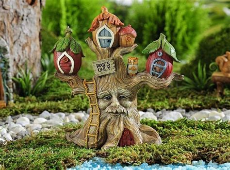 Fairy Garden 55″ Enchanted Forest Pixie Tree House Fresh Garden Decor