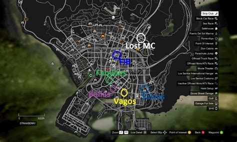 Gta V Gang Locations Map