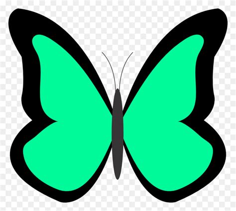Green Butterfly Clipart Flying Butterfly Clipart Flyclipart