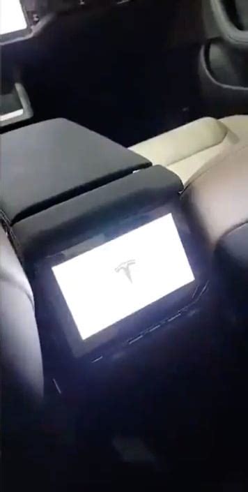 Leaked Video Shows Tesla Model S Refresh Rear Display In Backseat