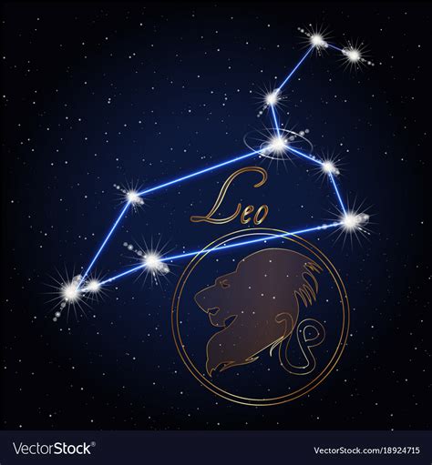 Astrology is not so easy to understand and it's not that difficult to master. Leo astrology constellation of the zodiac Vector Image