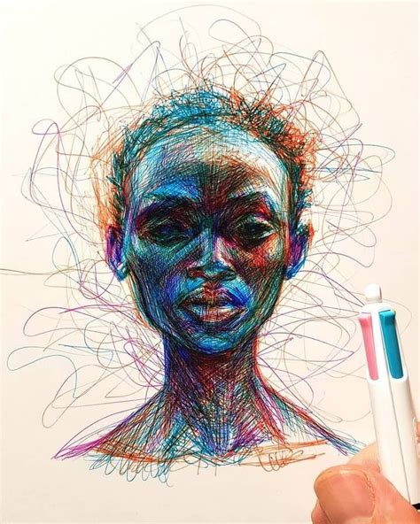 Pen Art Drawings Ink Drawing Art Sketches Biro Art Ballpoint Pen